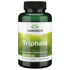 Swanson Triphala standardized 250 mg bottle supports daily balance