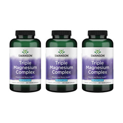 Swanson Triple Magnesium Complex bottle supports daily mineral intake for nerves and muscle function.