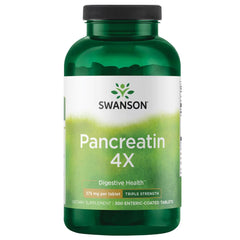 Swanson Pancreatin 4X bottle for convenient digestive support