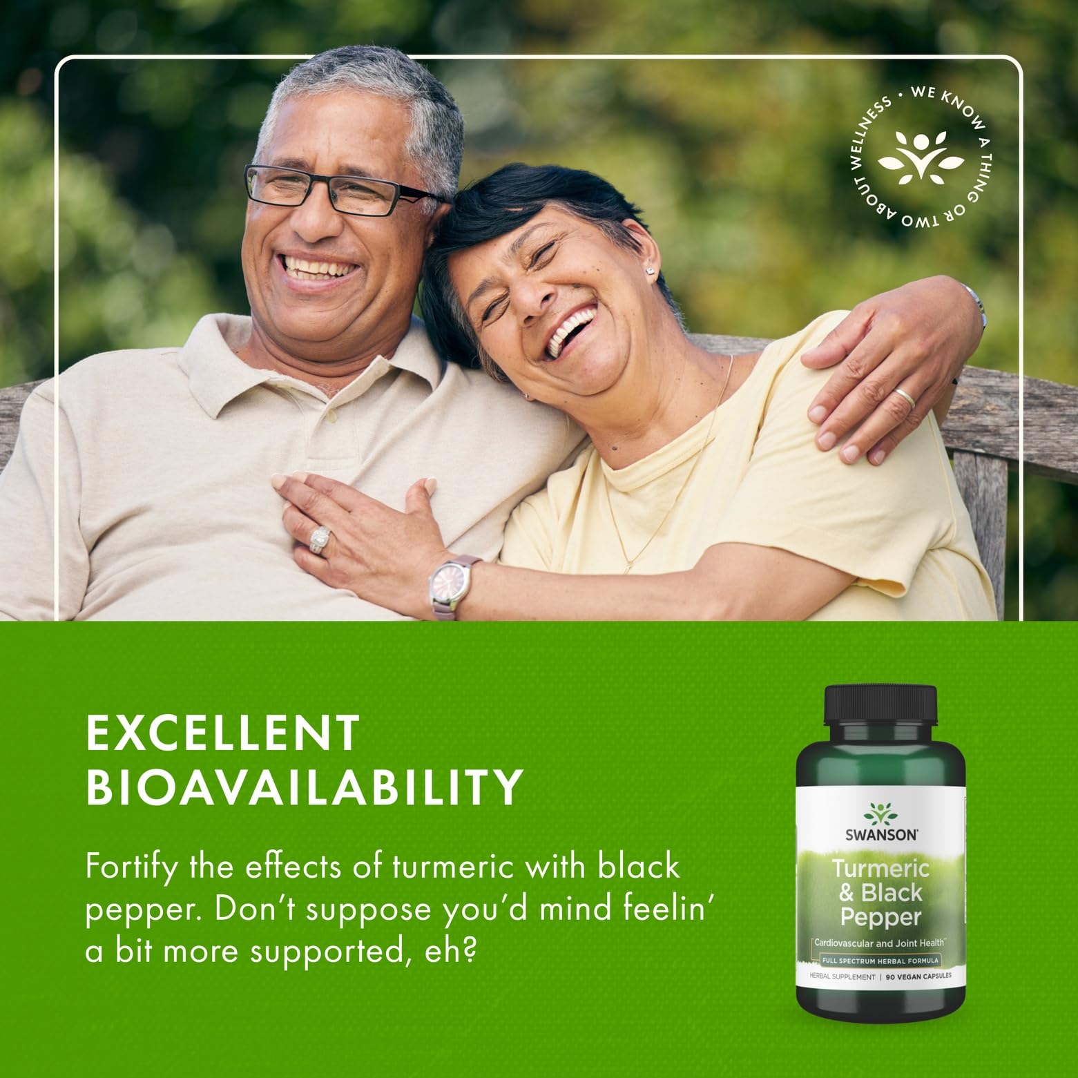 Lifestyle shot of Swanson capsules with gym accessories.