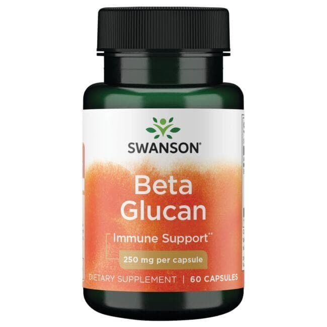 Swanson ULT Betaright Beta Glucan 60-cap bottle packaging for shelves