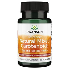 Swanson ULT Betatene NAT Mix Carotenoids bottle pouring for easy daily use