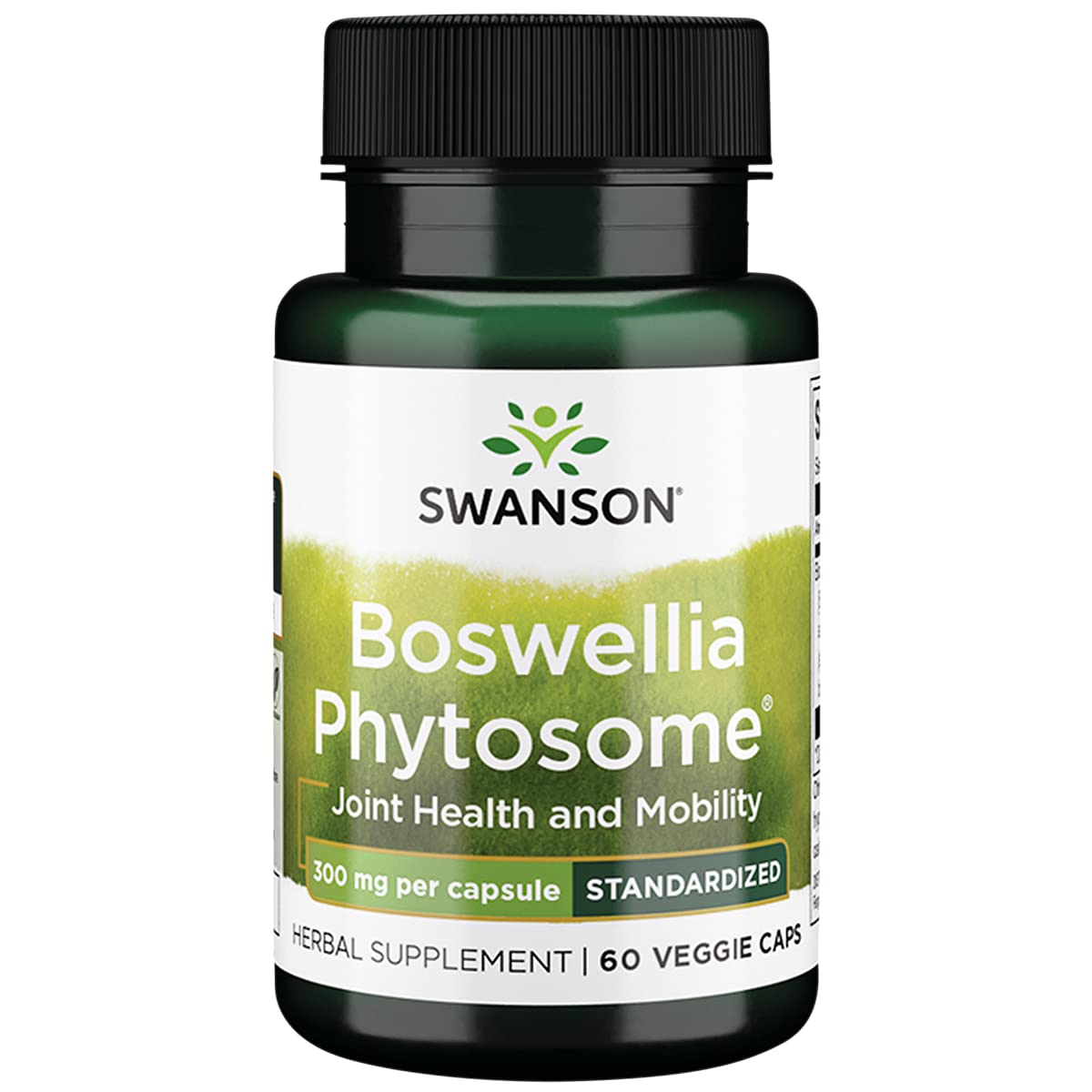Swanson ULT BOSwansonellia Advanced bottle front view with convenient vegan capsules