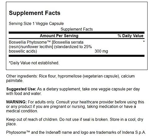 Swanson ULT BOSwansonellia Advanced label highlighting gluten-free and non-GMO features