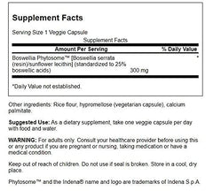 Swanson ULT BOSwansonellia Advanced label highlighting gluten-free and non-GMO features