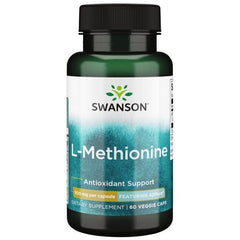 Swanson ULT L-Methionine AJI 500mg bottle-side reveals Ajinomoto origin.