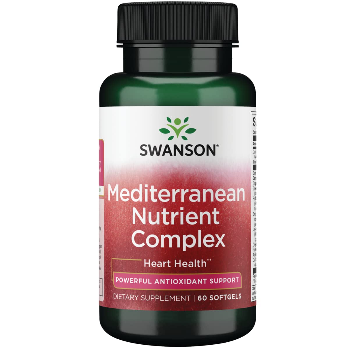 Swanson ULT Mediterranean Nutrient CMPLX 60S bottle showing a heart-friendly blend for daily wellness