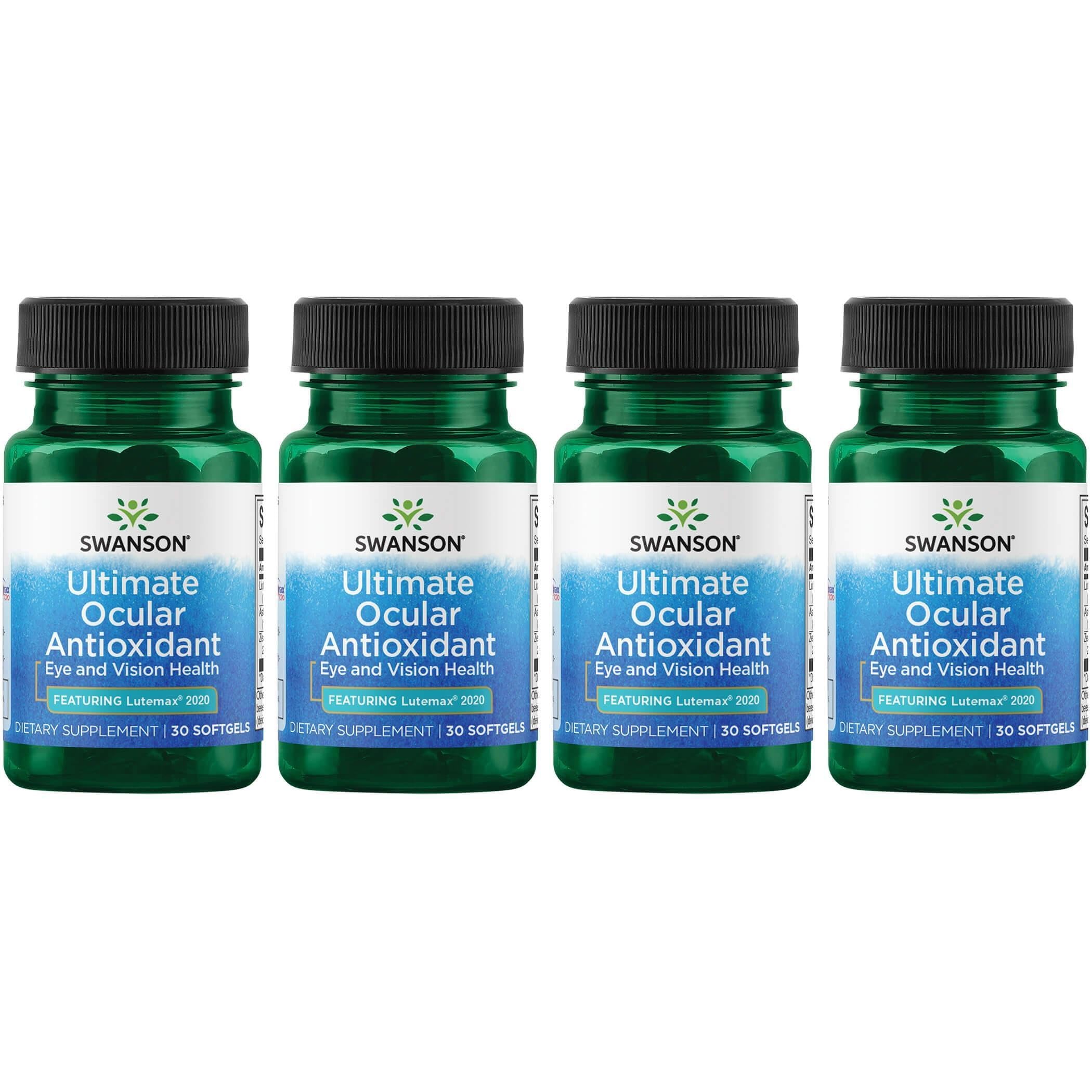 Swanson Ultimate Ocular Antioxidant bottle with Lutemax 2020 for daily eye wellness