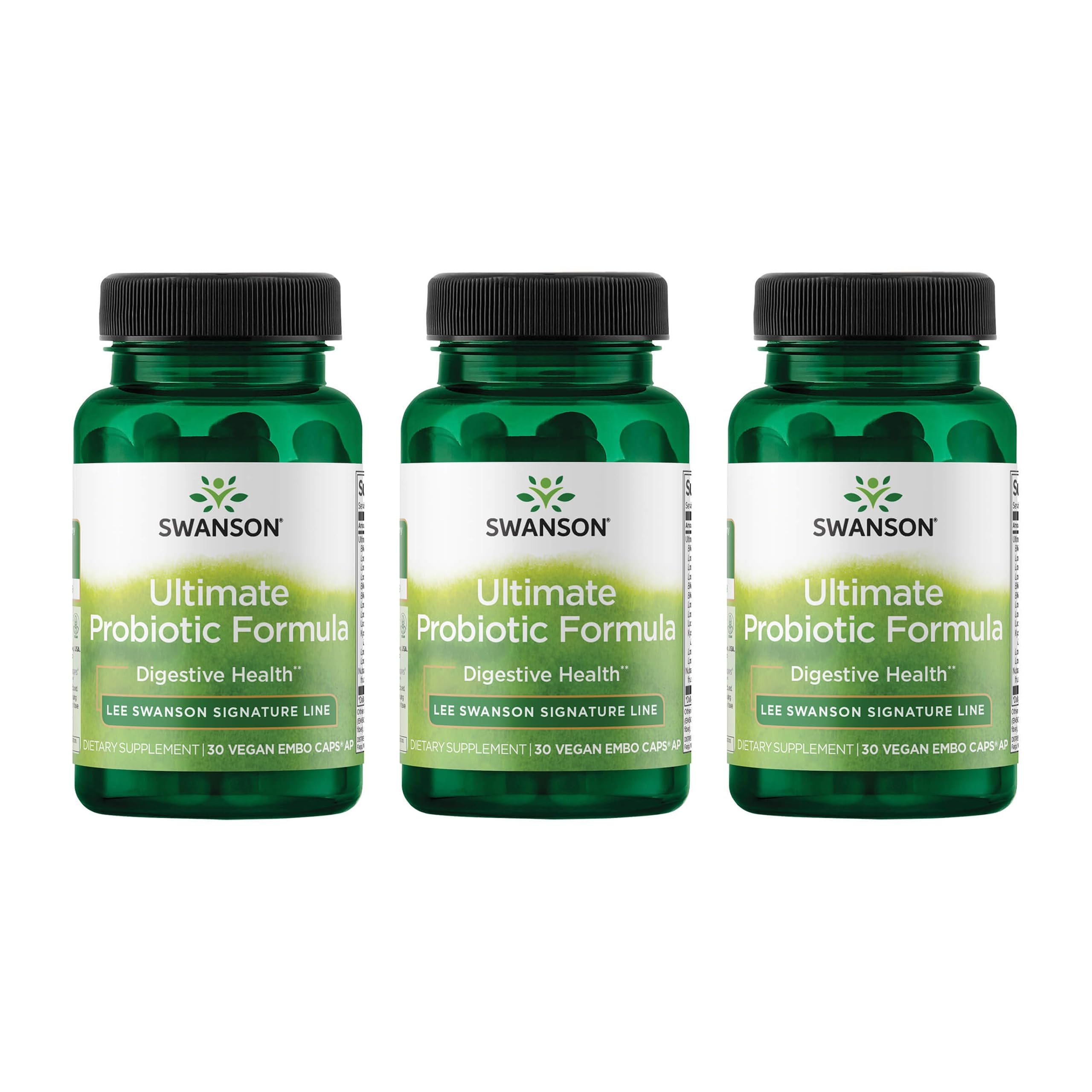 Swanson Ultimate Probiotic Formula bottle for daily digestive support.