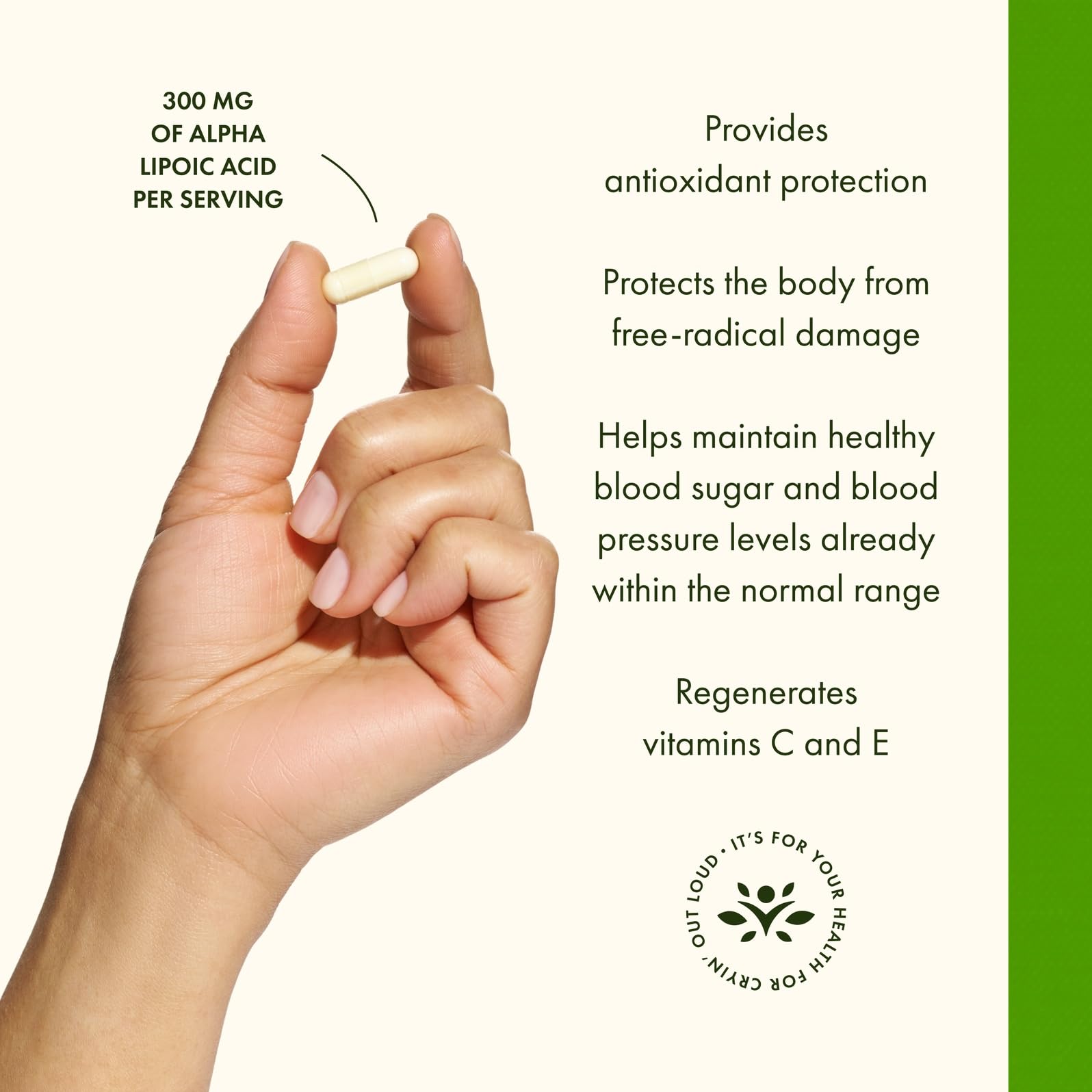 Swanson Ultra Alpha Lipoic Acid ingredients panel for informed supplementation.