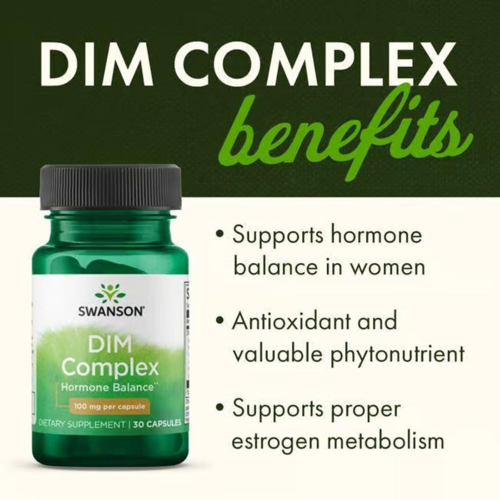 Swanson Ultra Dim Complex ingredients label highlights 100 mg per capsule for reference