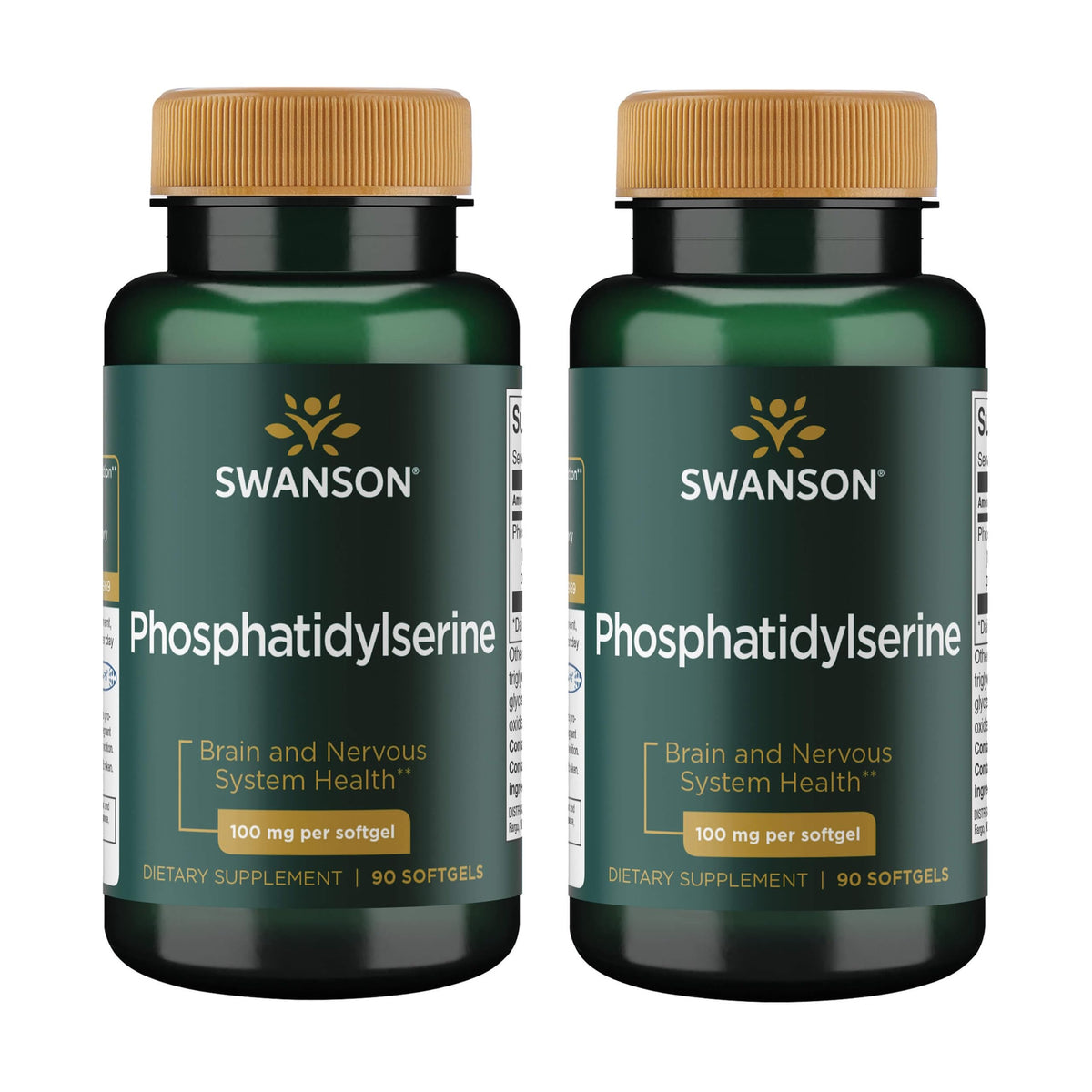 Swanson Ultra phosphatidylserine 100 mg bottle supports healthy brain function