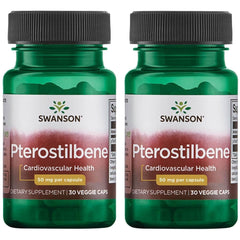 Swanson Ultra Pterostilbene 50 mg capsules bottle for vegetarian antioxidant support