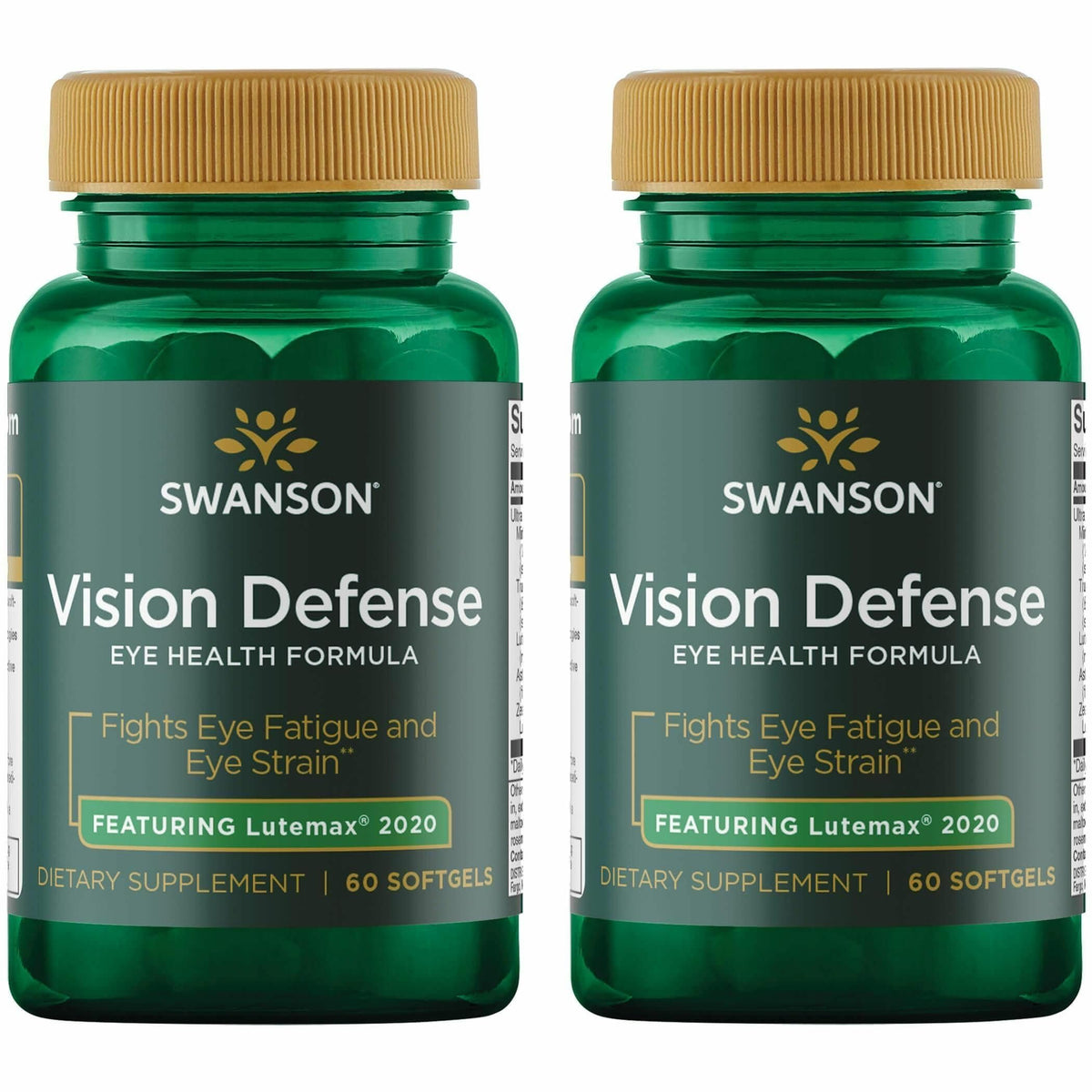Swanson Vision Defense bottle with softgels for daily eye support
