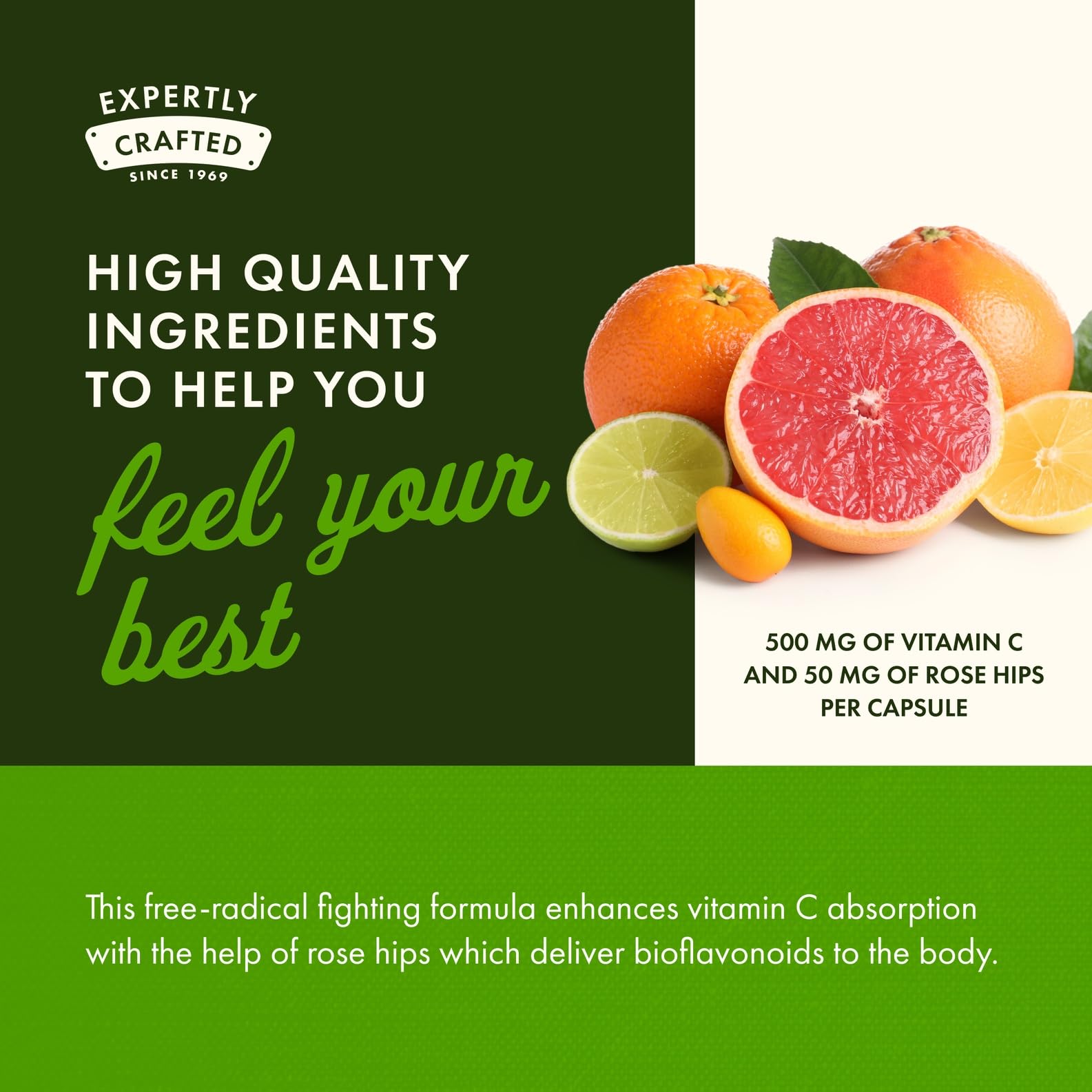 Front packaging of Swanson Vitamin C 500 signals daily wellness support.
