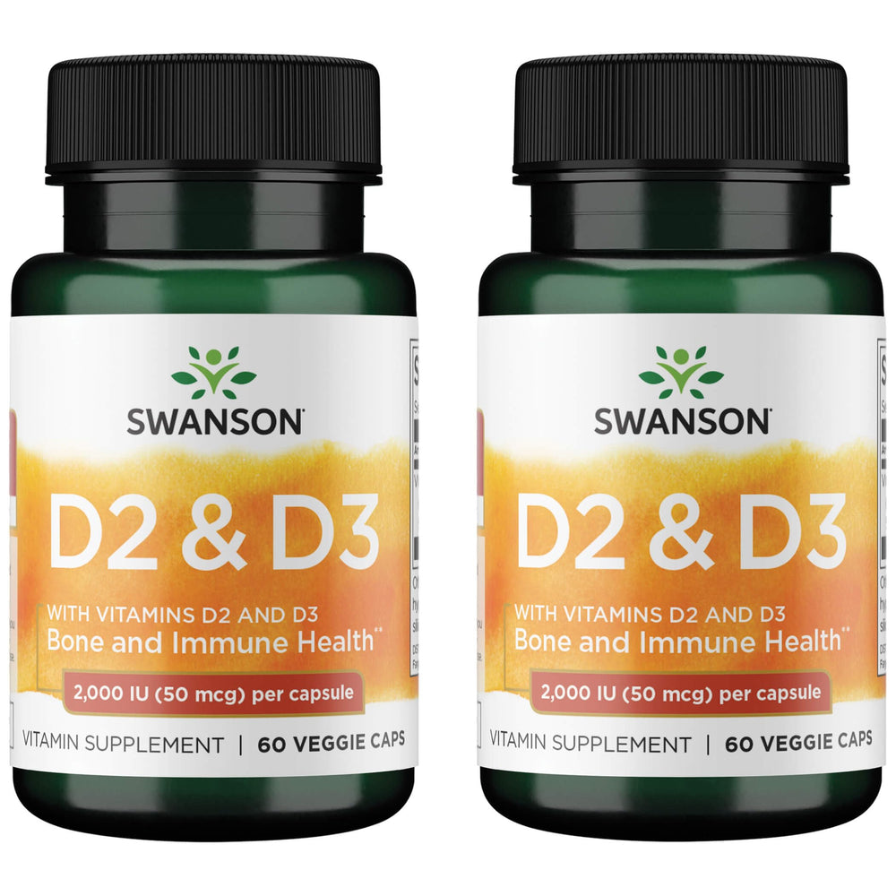 Swanson Vitamin D Complex bottle front view highlighting bone and immune support