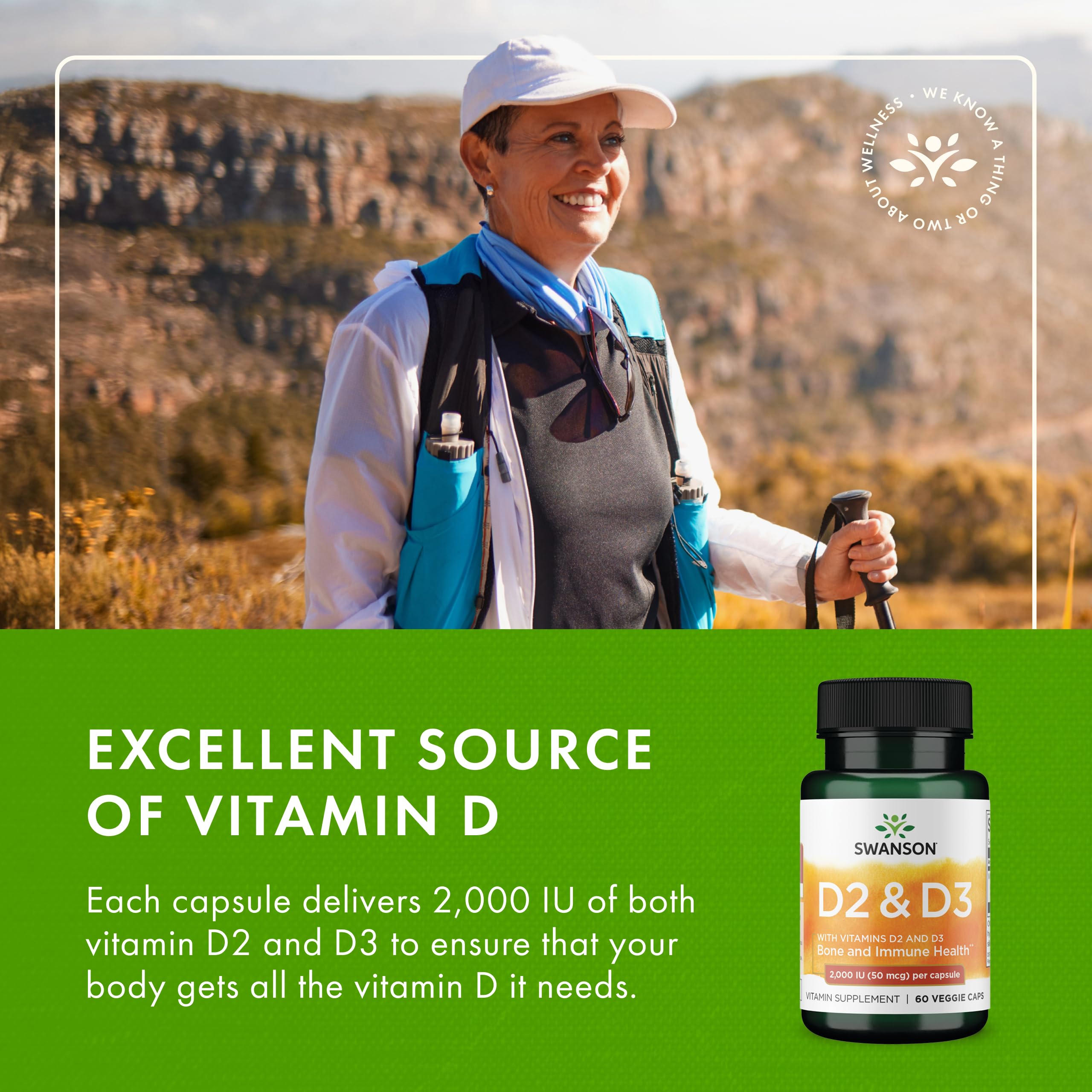 Swanson Vitamin D Complex shelf-ready packaging for storage