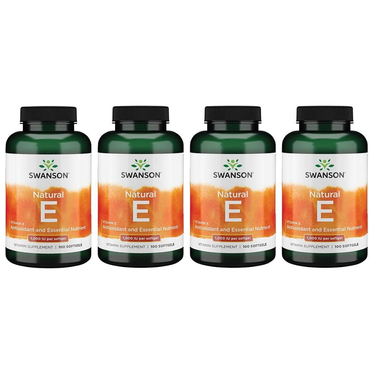 Swanson Vitamin E softgels with natural D-alpha tocopherol for daily heart support.