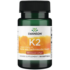 Swanson Vitamin K2 MK-7 bottle highlighting a reliable heart and bone support supplement