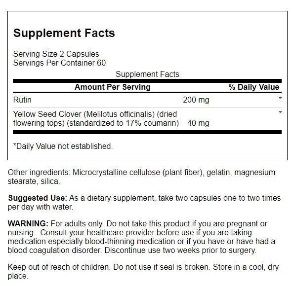 Swanson Water Pill label close-up, highlighting 20 mg capsules for daily use.