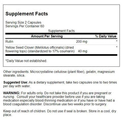 Swanson Water Pill label close-up, highlighting 20 mg capsules for daily use.