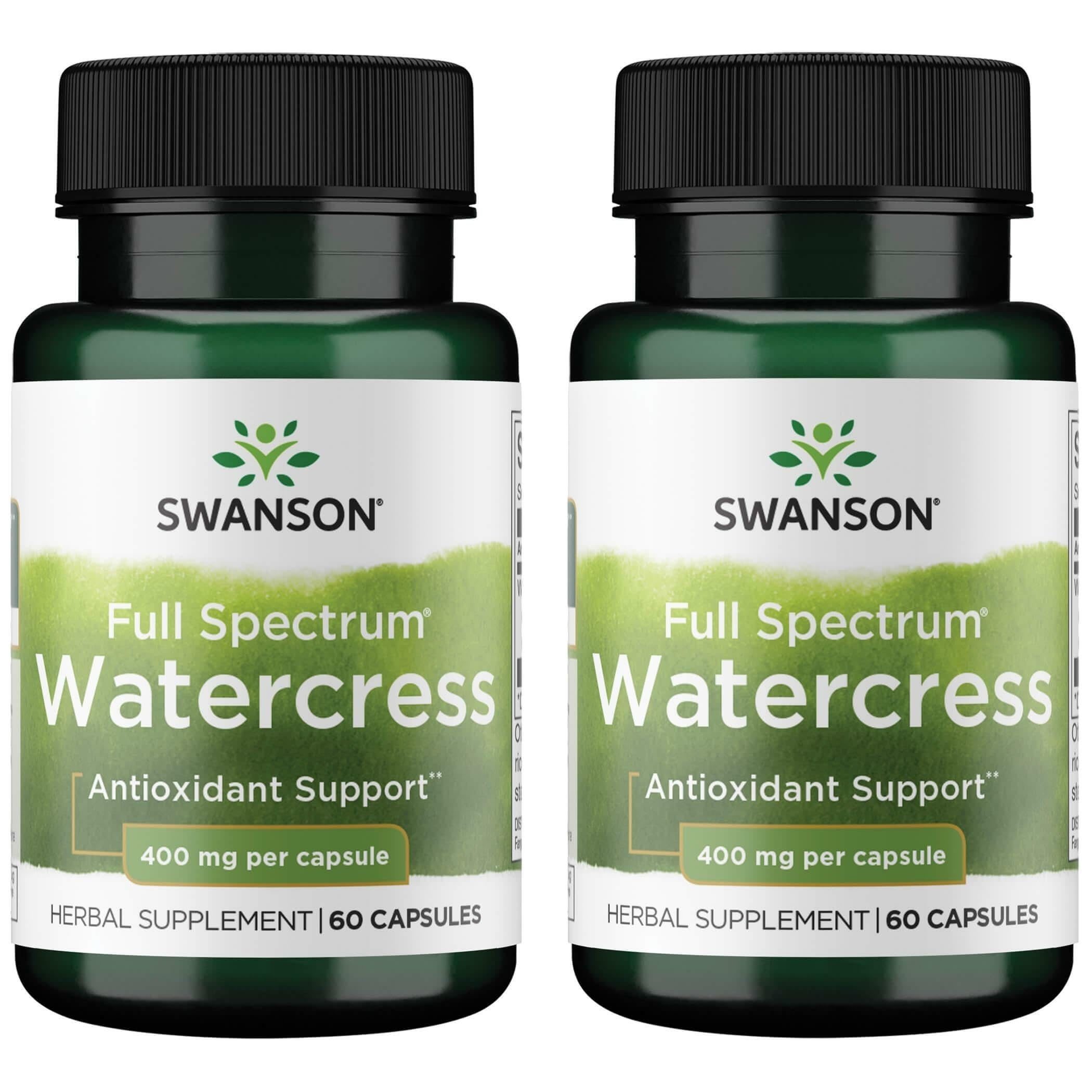 Swanson Watercress capsules bottle front view for daily wellness support.