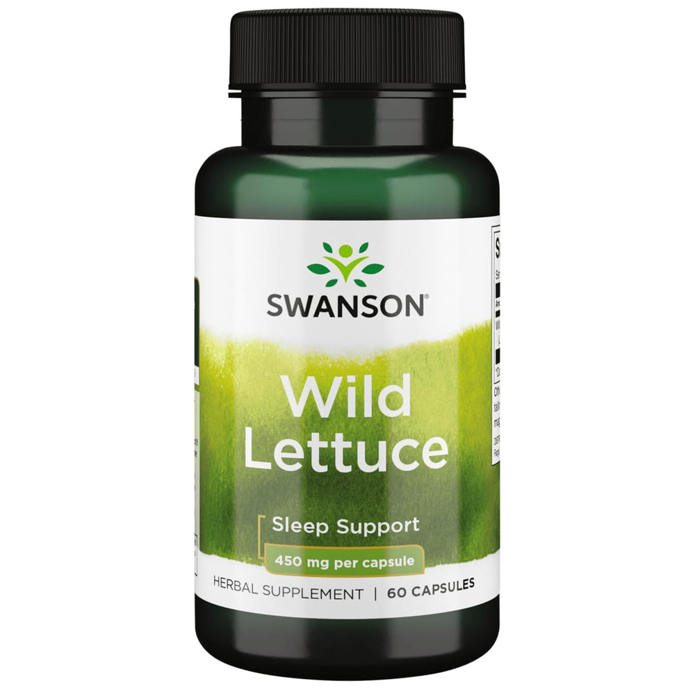 Swanson Wild Lettuce full-spectrum bottle front view for daily use