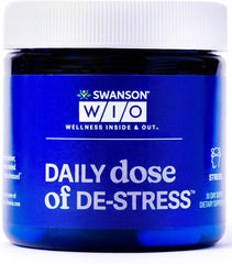 Swanson WIO stress-support bottle front suggesting calm for daily routines