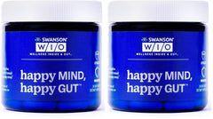 Swanson WIO Happy Mind bottle pour promotes gut balance and stress support.