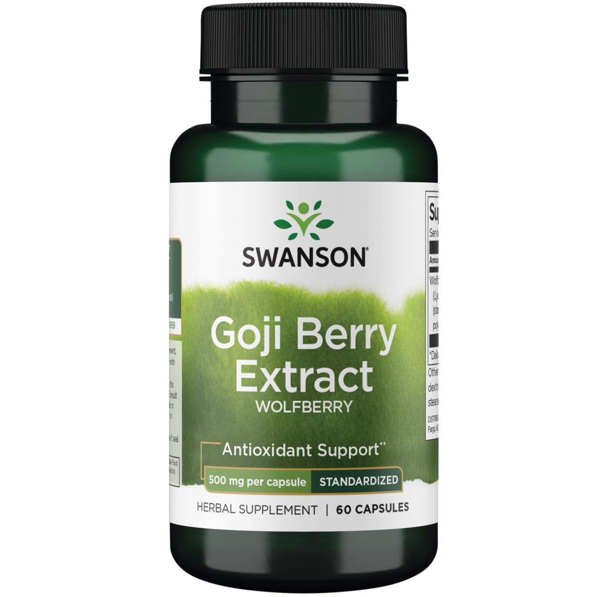 Swanson Wolfberry bottle highlights Goji extract for daily antioxidant support