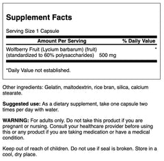 Swanson Wolfberry capsules for easy daily antioxidant support