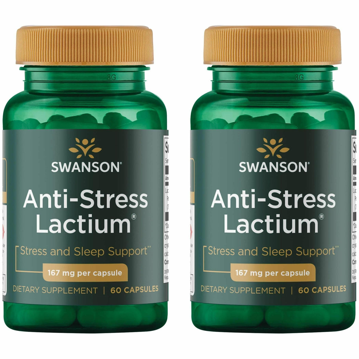 Swanson Women's Anti-Stress bottle showing the easy daily relaxation supplement