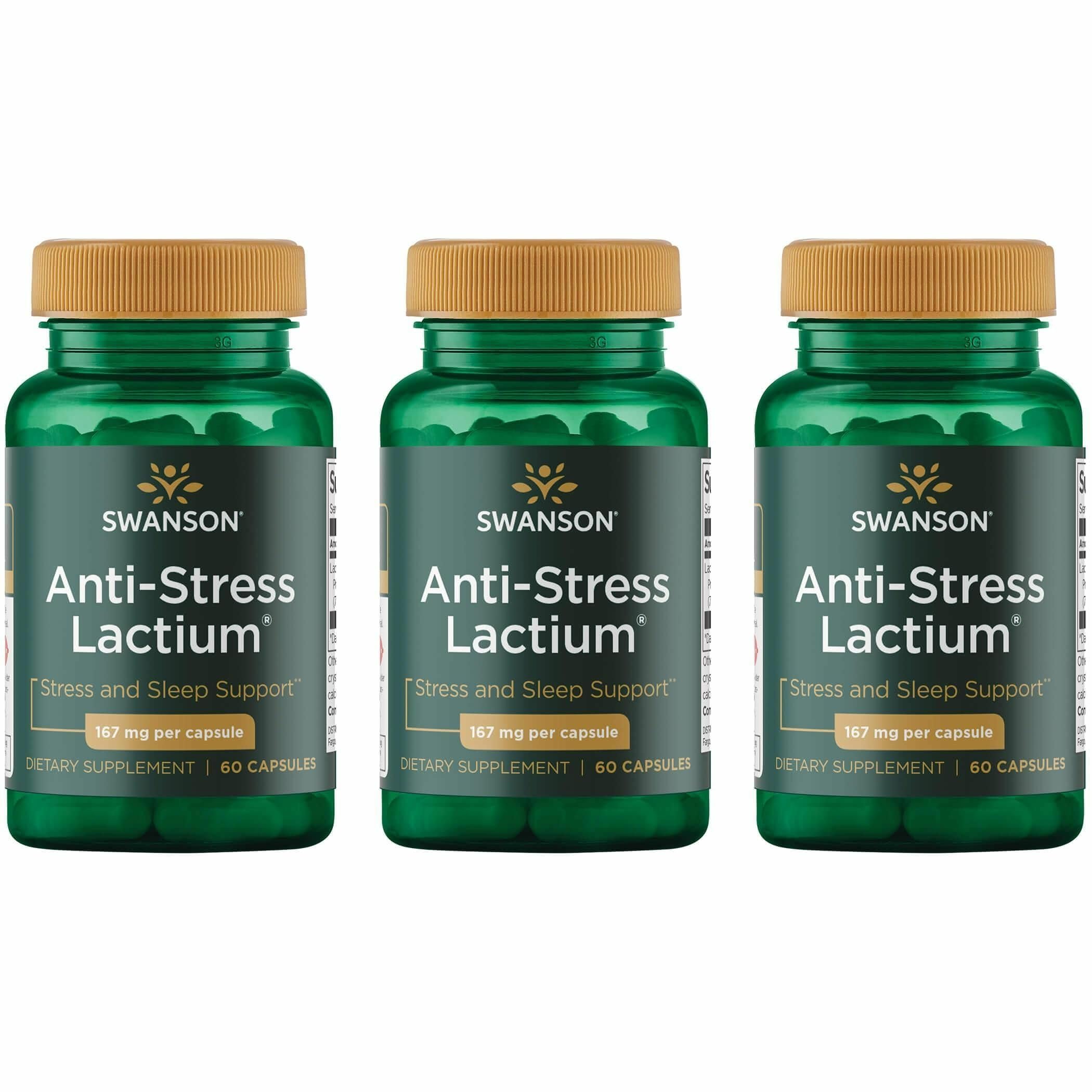 Swanson Women's Anti-Stress Formula bottle for daily relaxation support