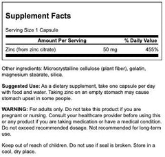 Swanson Zinc Citrate capsules closeup shows easy-to-swallow form for daily use