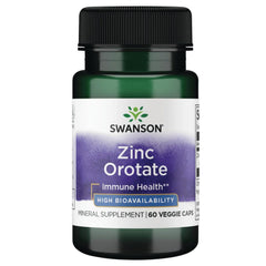 Swanson Zinc Orotate bottle and capsules for daily mineral support