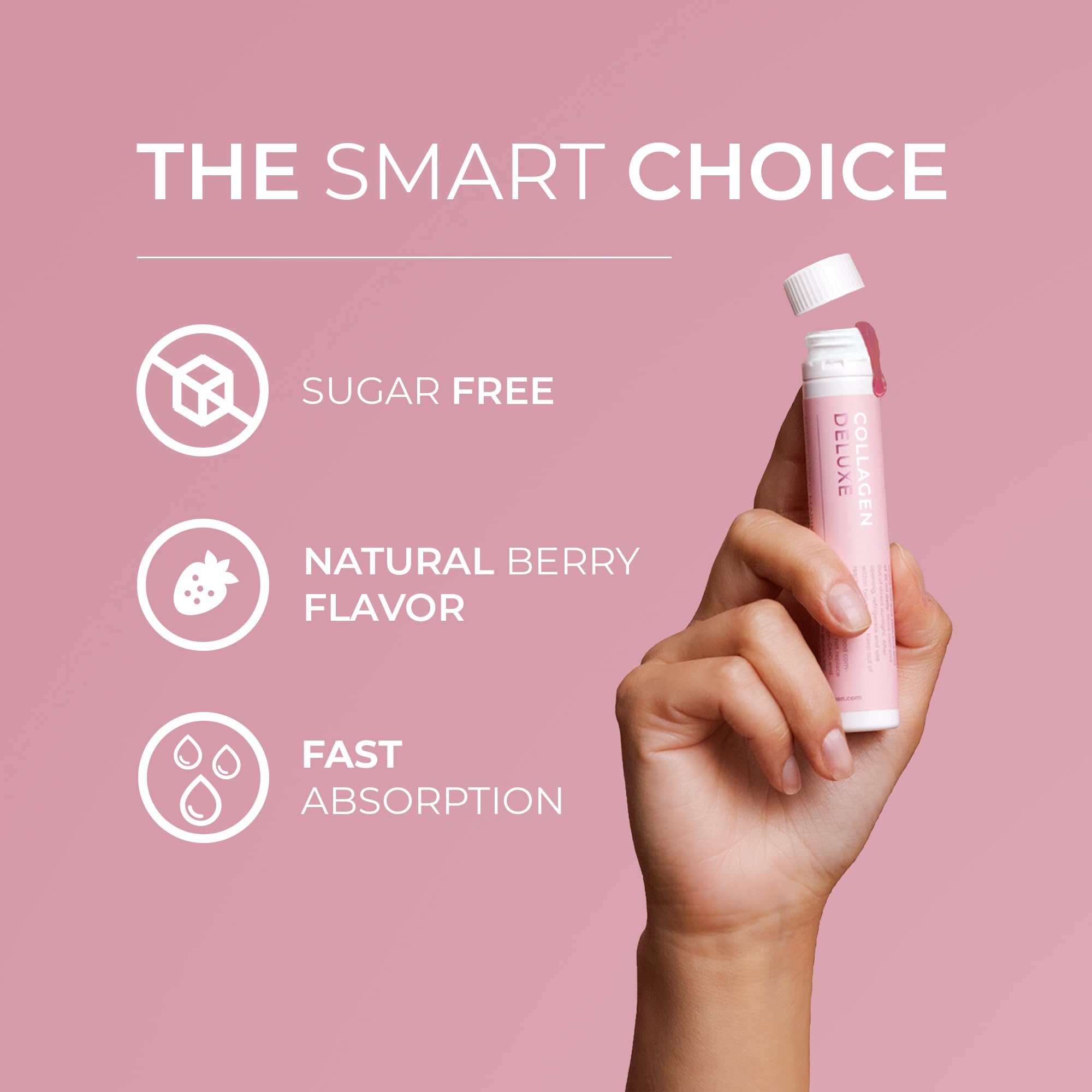 Biotin and Vitamin C in Swedish Collagen Deluxe for hair and nails