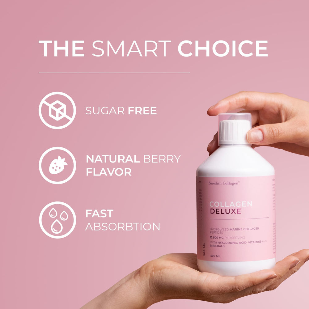 Swedish Collagen Deluxe hair skin nails usage scene