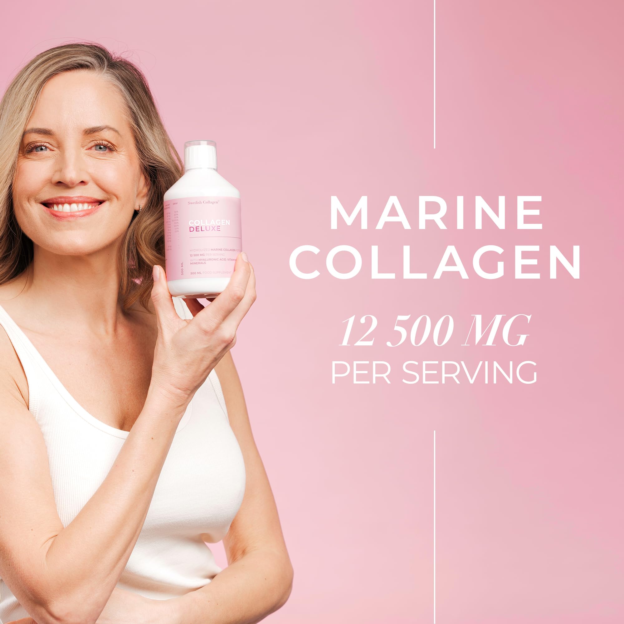 Swedish Collagen Deluxe liquid pour mid pour capturing smooth texture