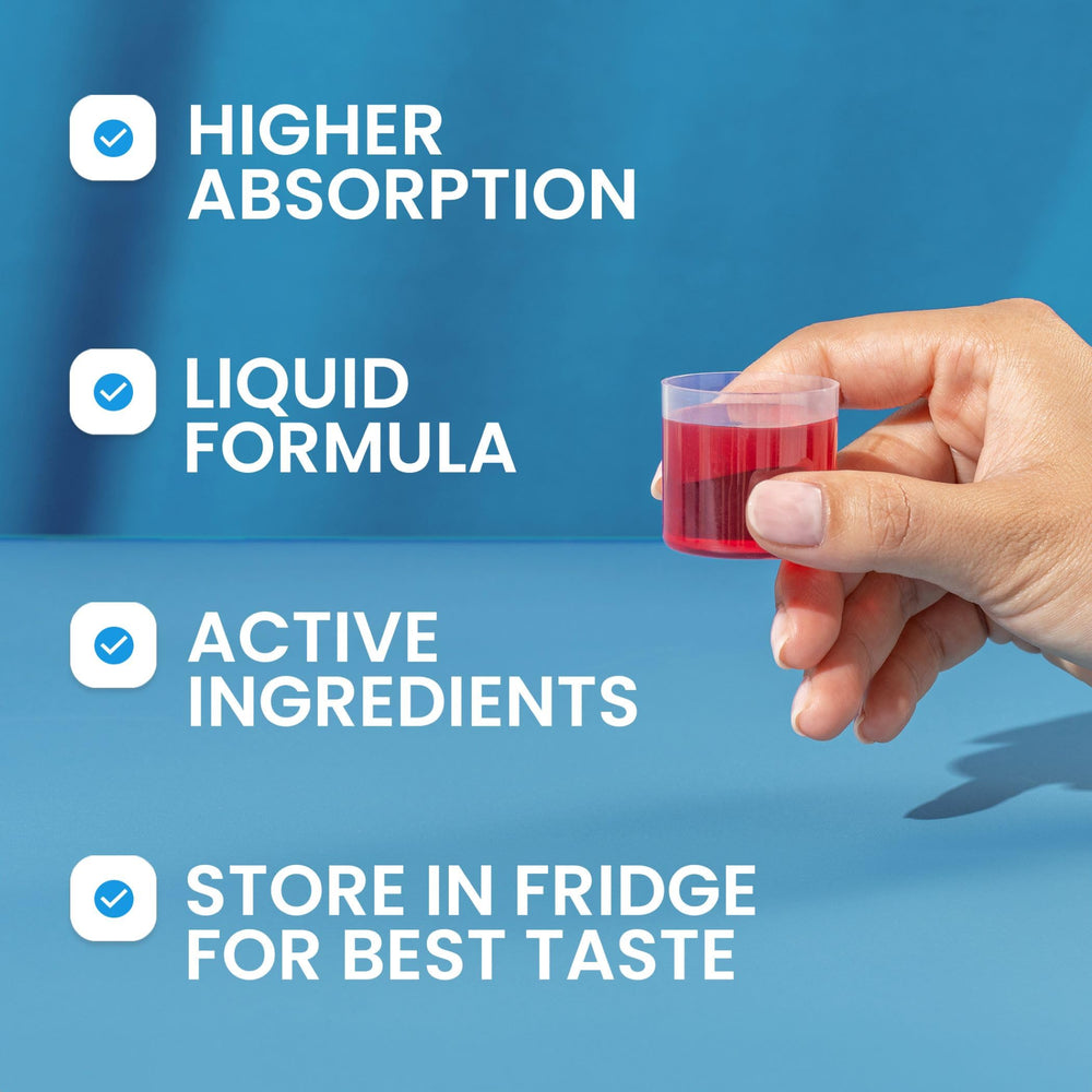 Swedish Nutra collagen liquid in refrigerator to preserve taste and quality