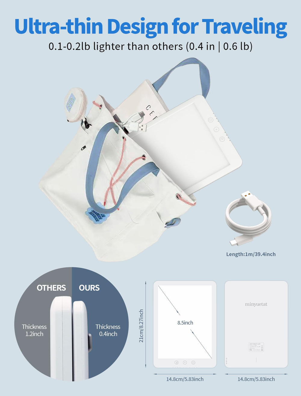 SweeLe daylight lamp touch controls for quick adjustments