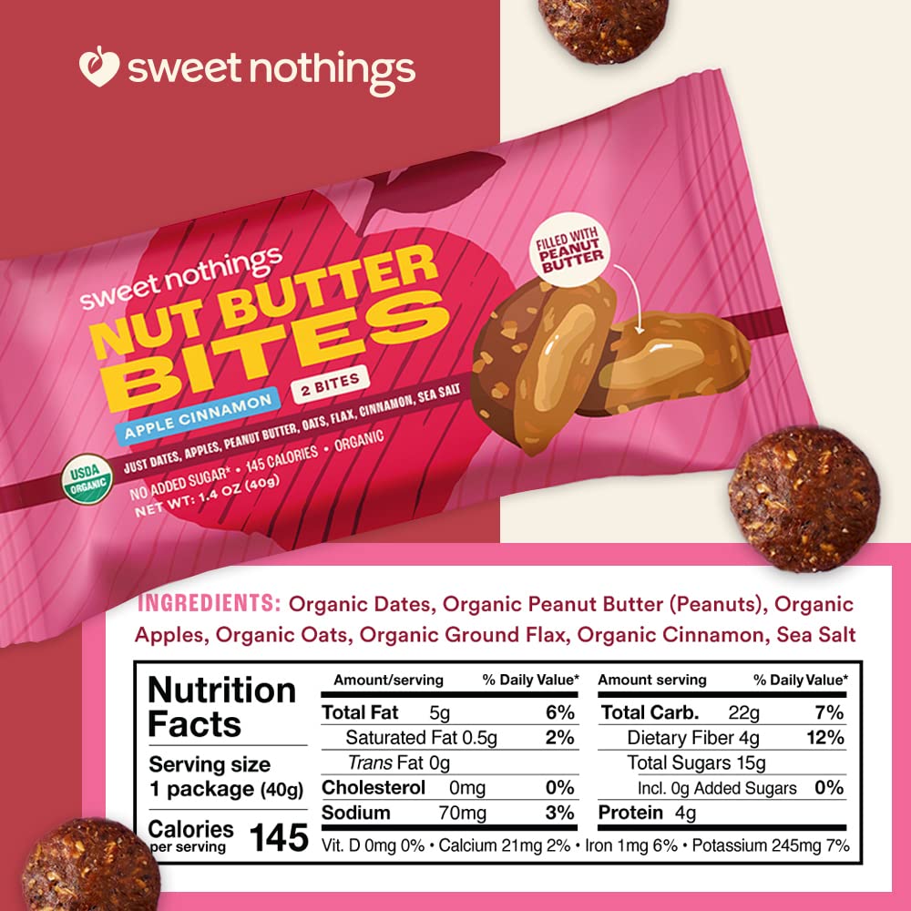 Sweet Nothings Bites in a backpack, ready for outings.