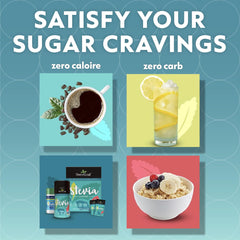 SweetLeaf Stevia en polvo en café, endulza sin calorías.