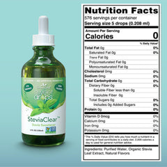 SweetLeaf SteviaClear drops being poured to flavor a beverage