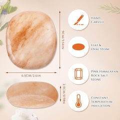 Swiffen flat oval massage stones provide comfortable grip for professional or home use.