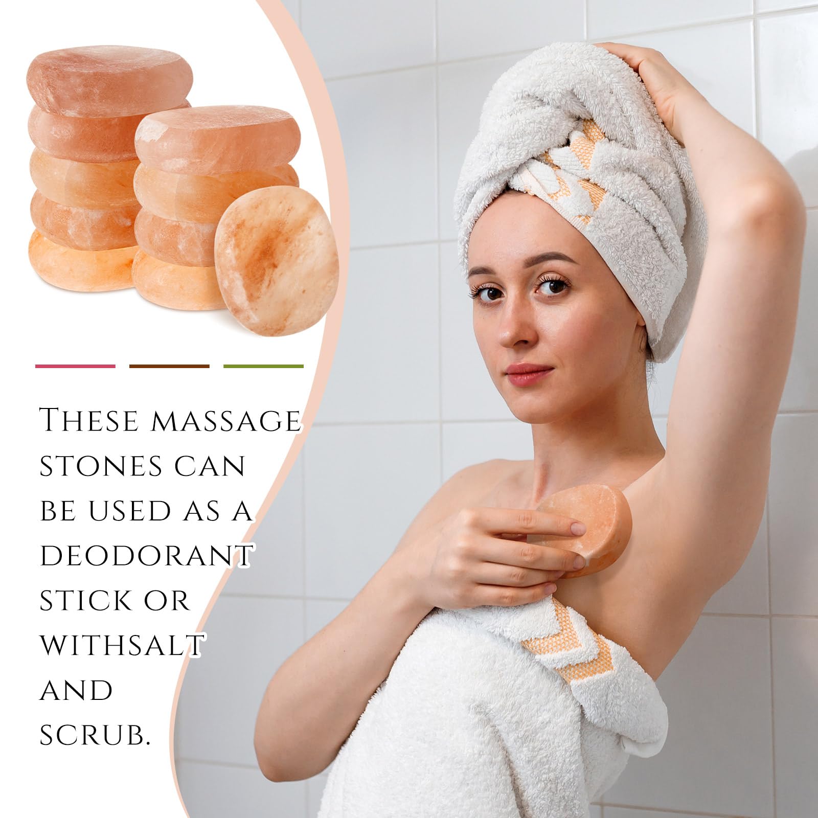 Swiffen heat-retaining stones maintain warmth for a soothing massage session.