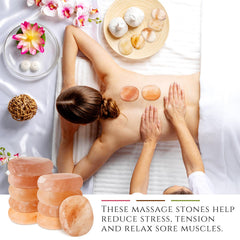 Swiffen polished surface lets stones glide softly over skin during therapy.