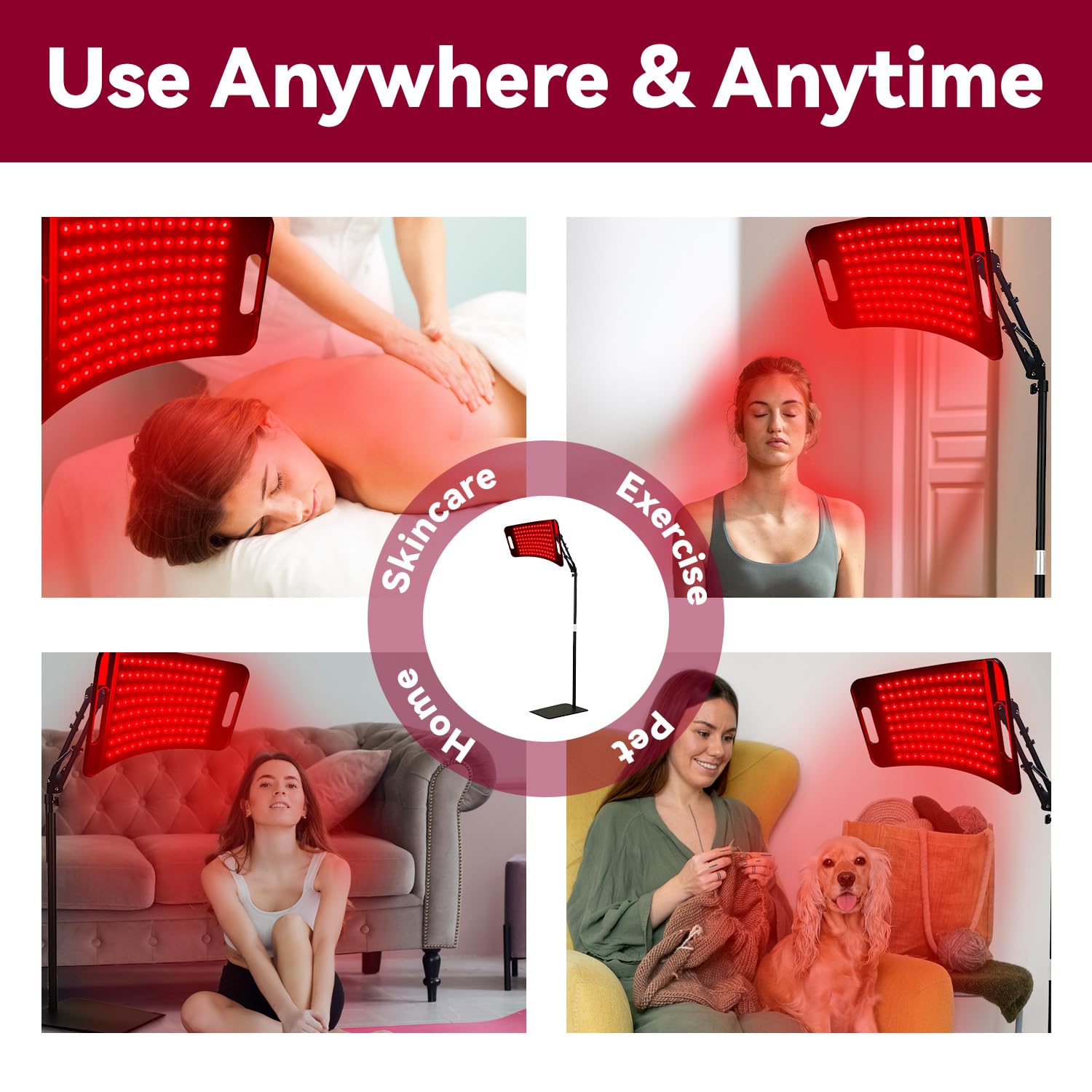 SWIRISE 660nm red LED emission for targeted light exposure