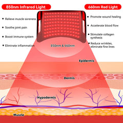 SWIRISE infrared panel front view showing even light distribution