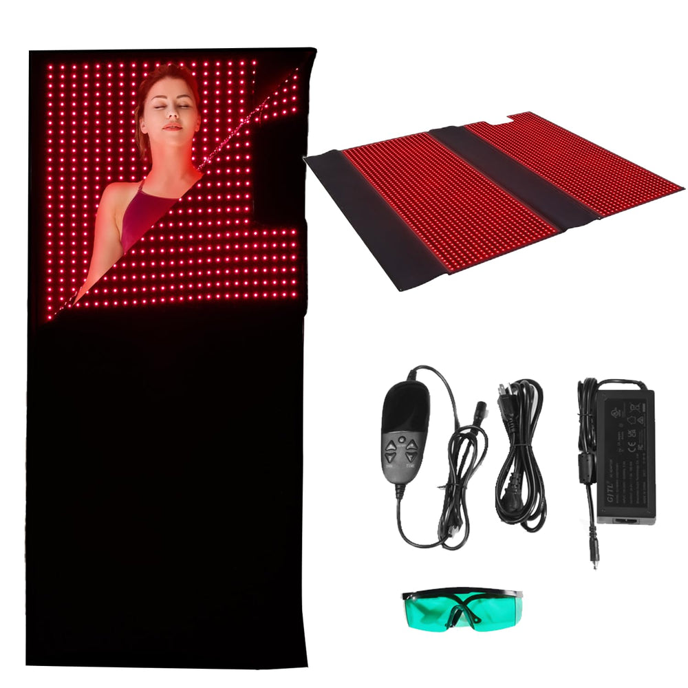 SWIRISE red and near infrared bag on floor for full-body therapy use.