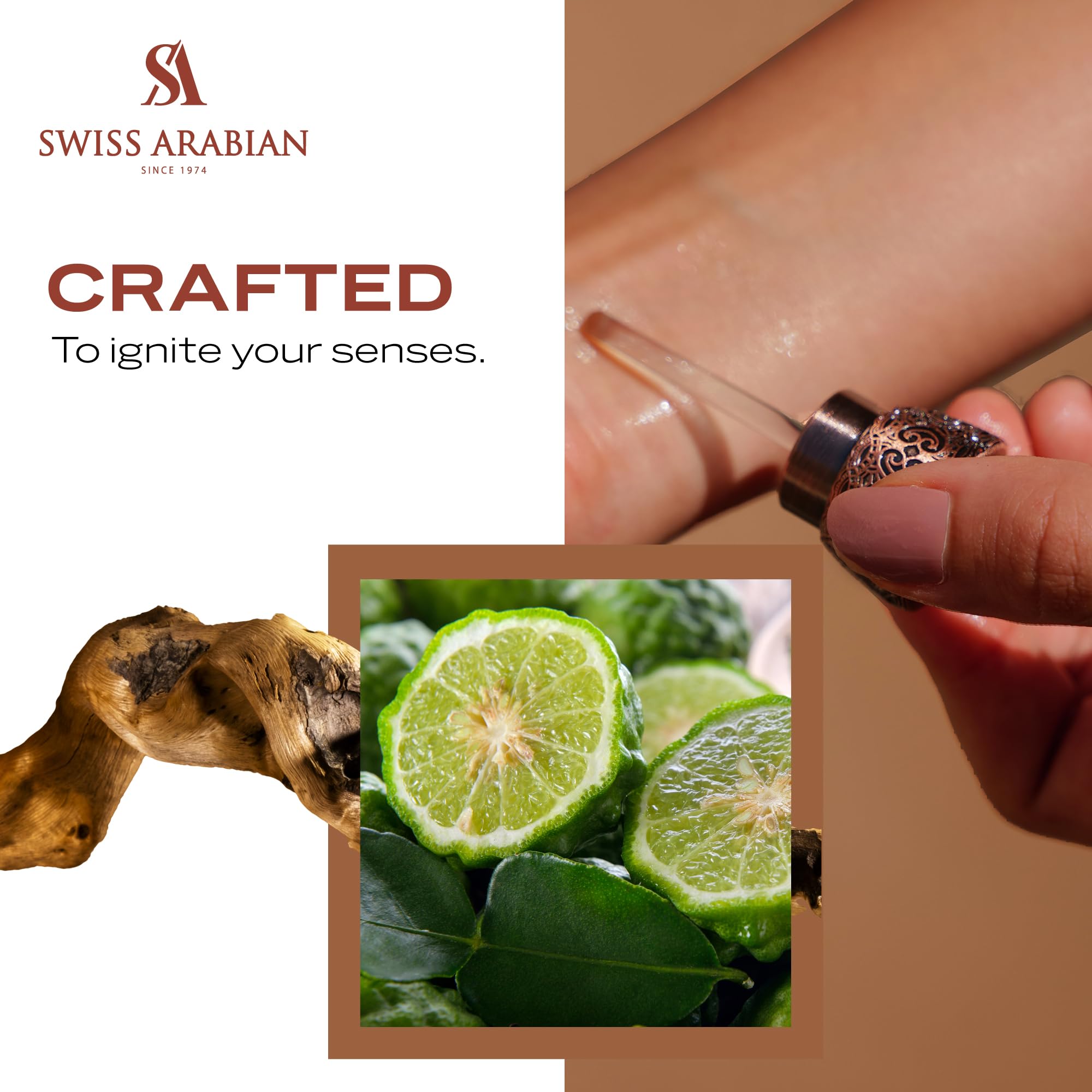 Swiss Arabian Rose 01 alcohol-free formula suitable for sensitive skin.
